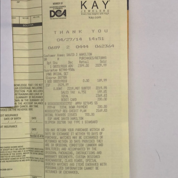 14 WG Engagement Ring - Picture 2 of 4